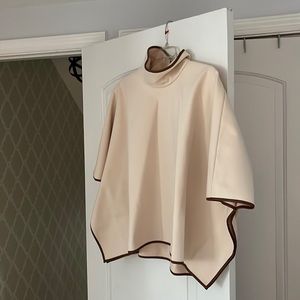 Tuckernuck one size fits all poncho with leather trim